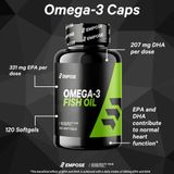 Empose Nutrition Omega-3 / Visolie - Essentiele vetzuren - 120 Softgel capsules