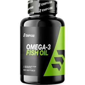 Empose Nutrition Omega-3 / Visolie - Essentiele vetzuren - 120 Softgel capsules