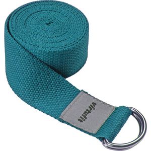 VirtuFit Premium Yoga Riem - Yoga strap - Katoen - 250 cm - Ocean Green - Yogastrap