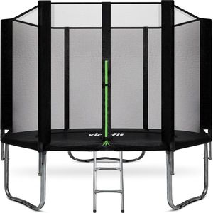 Virtufit VirtuFit Trampoline met Veiligheidsnet - Zwart - 305 cm 305 x 305 x 65 cm exclusief net cm