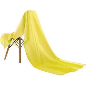 Emilie Scarves omslagdoek sjaal Lang Satijn - geel - 200*70CM