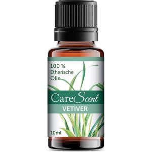 CareScent Vetiver Etherische Olies-sEssentiële Olie voor Aromatherapies-sTherapeutische Kwaliteits-sVetiverolie - 10 ml