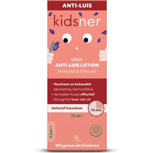 Kidsner Anti luis lotion 75ml + luizenkam 1set