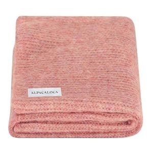 Alpaca Loca KnittedScarfSummerPink Sjaal, Roze, One Size, roze, Eén Maat