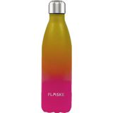 FLASKE Gradient Sunset - RVS Drinkfles van 750ML- Geschikt als waterfles, thermosfles en thermoskan