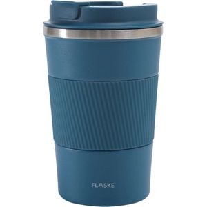 FLASKE Koffiebeker Coffee Cup - Water - 380ml - RVS Koffiebeker to Go van 380ML