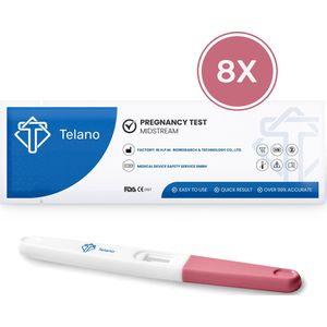 Telano Zwangerschapstest Midstream Extra Vroeg 8 stuks
