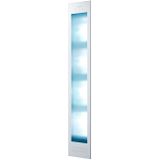 Sunshower Deluxe White - 32x187x16cm - UV- en infrarood - inbouw - full body - 2000watt - aluminium wit 80015