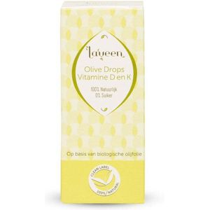 Laveen Olive Drops Zuigeling 10 ml | vitamine D en K samen in 1 potje | 100% natuurlijk en suiker/zoetstofvrij