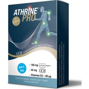 Athrine® PRO - UC-II®, CAVACURMIN® en Vitamine D3 - 30stuks (maandverpakking)