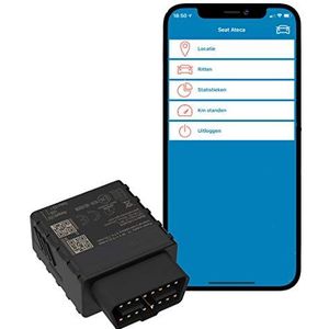 Nano Plugin OBD2 GPS tracker voor een sluitende rittenregistratie incl SIM (roaming in de EU)