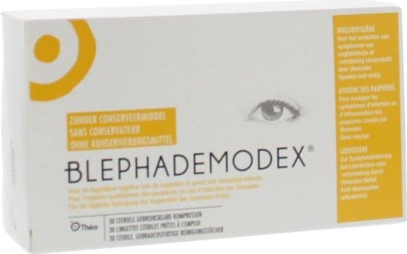 Blepha demodex - Cleaning Tissues - verlichting bij ontsteking van het ooglid door demodex