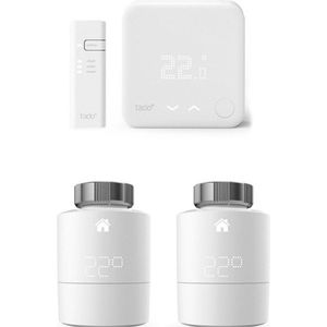 tado° Slimme Thermostaat Starterkit V3+ - Inclusief 2 Slimme Radiatorknoppen