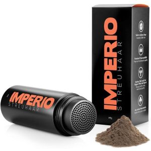 IMPERIO - Premium Haarvezels - Middenbruin - 100% Onzichtbaar - Voor Kaalheid Mannen en Alopecia Vrouwen