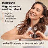 IMPERIO - Uitgroei Poeder - Zwart - Haarmascara - 3-in-1 Doosje