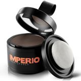 IMPERIO Uitgroei Poeder - Haarpoeder voor Haarverdichting voor Vrouwen en Mannen, Waterdicht Haar Make Up om Haaruitgroei te Verbergen - 4g (middenbruin)