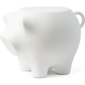 Bijzetvarken Wit / Sidepig White - Design Bijzettafel - Werkwaardig.