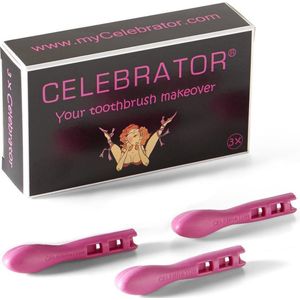 My Celebrator - Tandenborstel Make-Over Driedelige Set - Roze