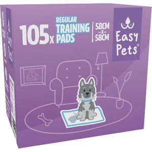 Easypets Puppy Training Pads - 105 stuks - Zindelijkheidstraining - Hondentoilet - 58 x 58 cm