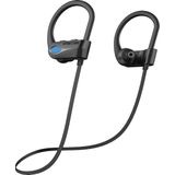 EarHackz® Spartan - Draadloze Oortjes - Sport Oordopjes - Bluetooth Oordopjes voor Hardlopen, Fietsen en Fitness - Zwart - Waterdicht