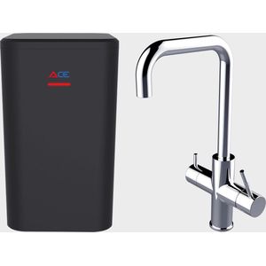 ACE BOIL - 4.4 Liter boiler - Chroom - 3-in-1 kokend waterkraan - U-uitloop