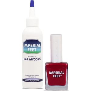 Imperial Feet - Nail Mycosis - Nagellak - Rood - XL 75ML - Anti Kalknagel Behandeling