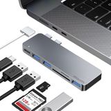 iMounts Macbook Air/Pro USB-C hub - USB3.0 - SD reader - M1/M2/M3/M4 - Space Gray