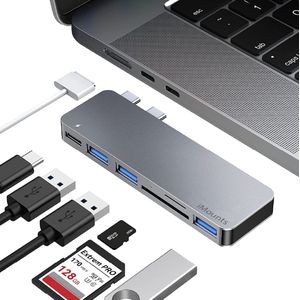 iMounts - Macbook Air/Pro USB-C Hub - USB3.0 - SD Reader - Space Gray