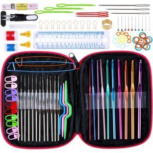 100 Delige haaknaalden set - Haakset - Hobby set - Haken voor beginner Haken voor gevorderen.