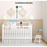 Rudolphy - Babyfoon met camera en wifi- CloudEdge App bediening - Temperatuur en vochtmeter - Beweging en geluidsmelder