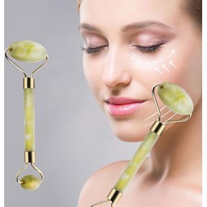Jade Roller - Gezichtsmassage - Gezichtsroller - Premium Jade Roller gezicht - Jade Roller massage - Anti rimpels - Huidverzorging - Anti Aging - Verjongingsproduct - Groen