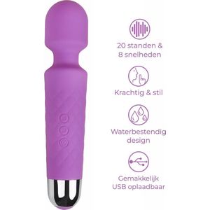 Wand Vibrator Mini - Clitoris Stimulator - Massage Vibrator - Magic Wand Massager - Paars