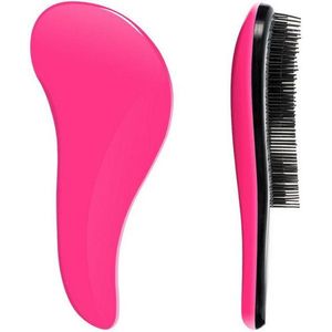 Hairbrush I MUSTHAVE® | Roze | Teezer brush | Anti klit hairbrush | Beschermt haar | Pijnloos | Reisformaat | Geschikt voor nat en droog haar | Antiklit haarborstel