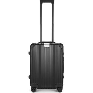 Aluminium Handbagage Koffer Mozzel Darrow - Reiskoffer met wielen - 51cm - Harde koffer - Zwart