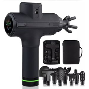 MUSCLE&FIT massage gun - 9 massage standen - met travelcase