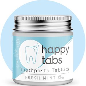 Tandpasta Tabletten (Fresh Mint met Fluoride) - 80 tabletten