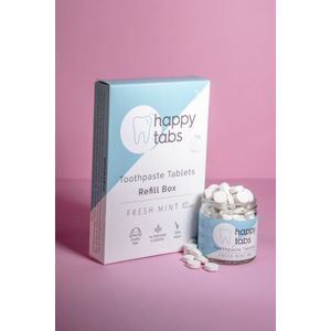 Happy Tabs - Tandpasta Tabletten - Happy Tabs Fresh Mint (Met Fluoride) - Navulling
