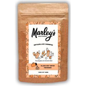 marley's ams Shampoovlokken vet haar – eucalyptus & groene klei 50 Gram