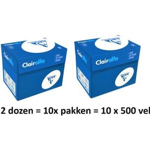 Kopieerpapier Clairefontaine Clairalfa - A4 80gr wit 10x500vel