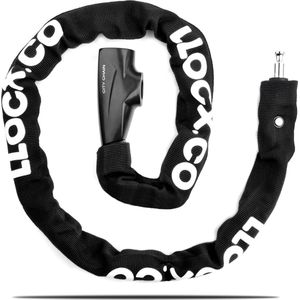 LLOCX - Fiets Kettingslot - 1 Meter - Roestvrij Aluminium - Zwart