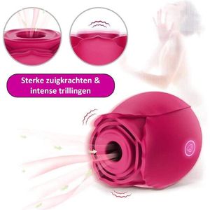Roos Luchtdruk Vibrator Voor Vrouwen - Luxe Clitoris Stimulator - Vibrators - Sex Toys
