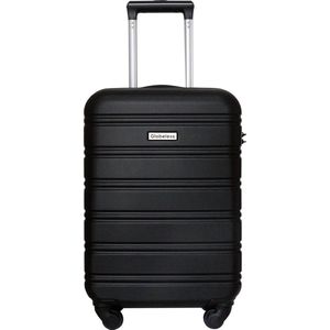 Globeless - Handbagage koffer - Zwart - TSA slot - 55x35x20cm - IATA standaard trolley