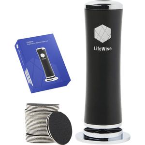 LifeWise Elektrische Eeltverwijderaar - 60 Vervangbare Schuurpads - Hygiënisch - Netstroom Adapter - Voetvijl