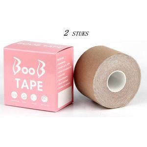 Boob Tape - Push up BH - Plak BH 5 meter - Naturel - 2 stuks