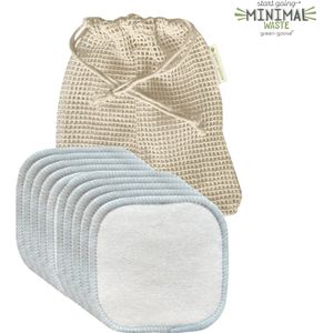 10 x Wasbare Make-up pads - wasbare wattenschijfjes  - Herbruikbare Wattenschijfjes - Charcoal- Bamboe- Inclusief Handig Waszakje - Afschmink Pads - Gezichtsreinigings pads - Huidverzorging - make up verwijderering -  Face pads - Reinigings doekjes -
