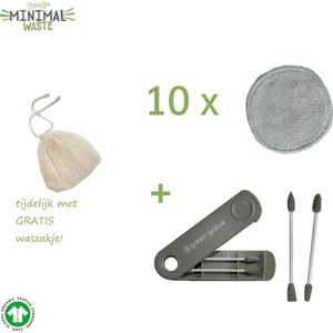 Duurzame wattenstaafjes groen- Herbruikbare wattenstaafje - Reusable swab - wattenstaafjes - Gezichtsreiniging - Oorstaafjes