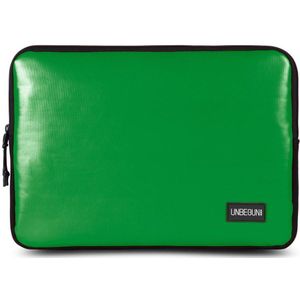 MacBook Air 13 inch hoes van gerecycled materiaal (duurzaam) - Groene laptop sleeve/case voor de MacBook Air 13 inch M3/M2 (2023/2024)