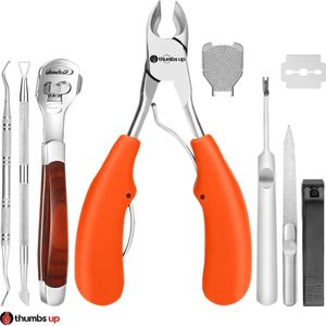 7-Delige nagel Set - Ingegroeide teennagel - Nageltang - Teennagelknipper - Nagelknipper set - Oranje