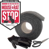TEKKSTEEL Muis & Rat STOP - muizen staalwol SET 1 kg - RVS staalwol tegen muizen - Ongediertewering - Ongediertebestrijding