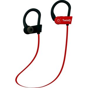 TwinQ Draadloze In-ear Bluetooth Sport Oordopjes - Voor hardlopen of fitness - Rood